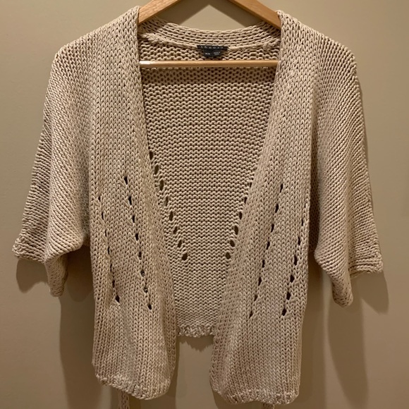 chunky knit cotton cardigan